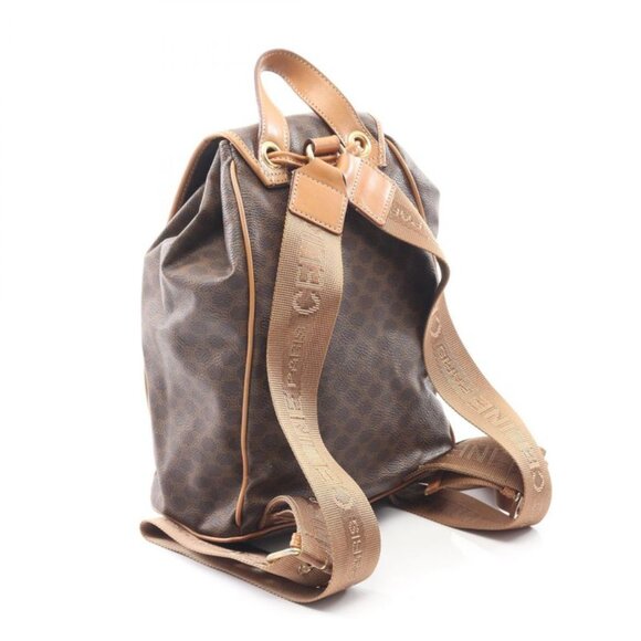 Celine Rucksack Sac Backpack Macadam Dark Brown Leather main image 10